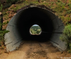 Dale Creek Road under Sherman Hill Crop