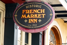 French Market Inn Sign WM null